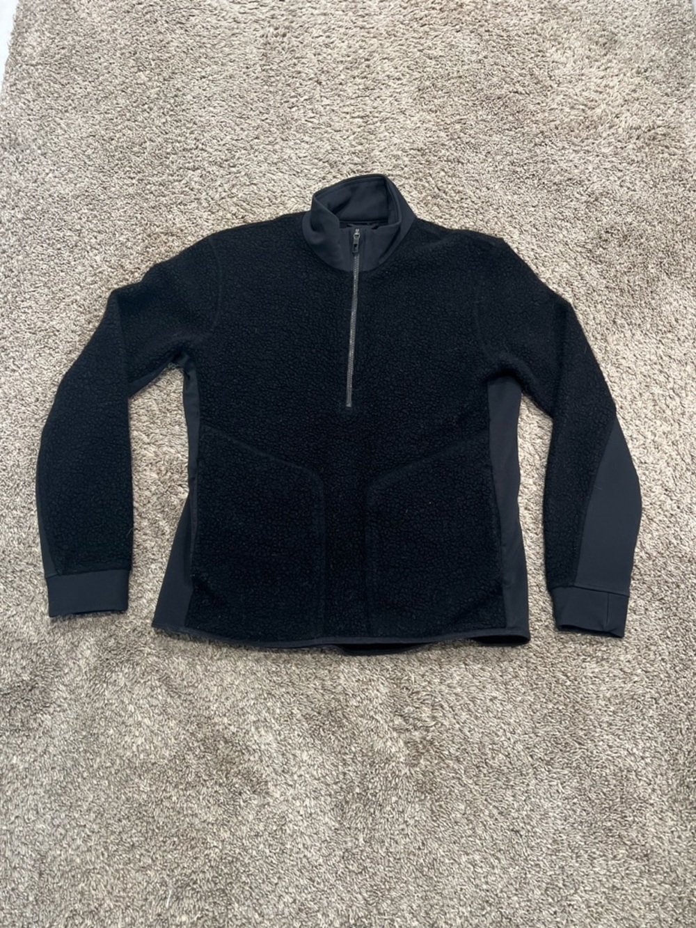 Lululemon Tundra Trek 1/2 Zip Sherpa Fleece black Men’s Size Medium